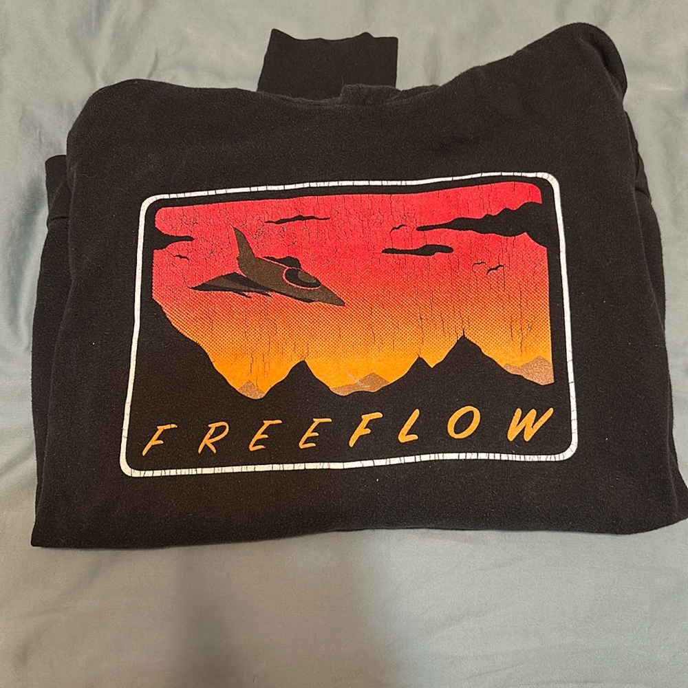 Black Graphic Hoodie